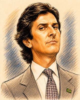 Caricatura de Fernando Collor de Mello